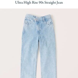 Abercrombie & Fitch Ultra High Rise 90s Straight Jean